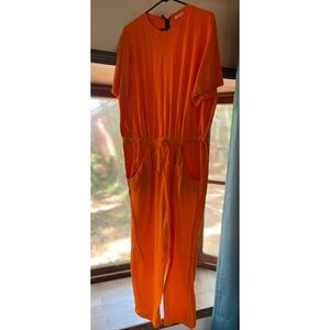 2x Orange Jumpsuit with Pockets